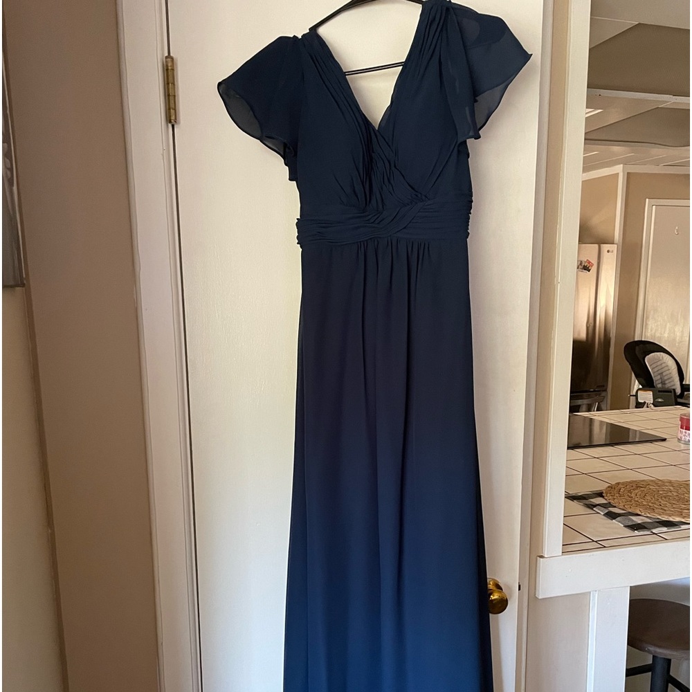 Christina Wu Chiffon Sleeved Bridesmaids Dress